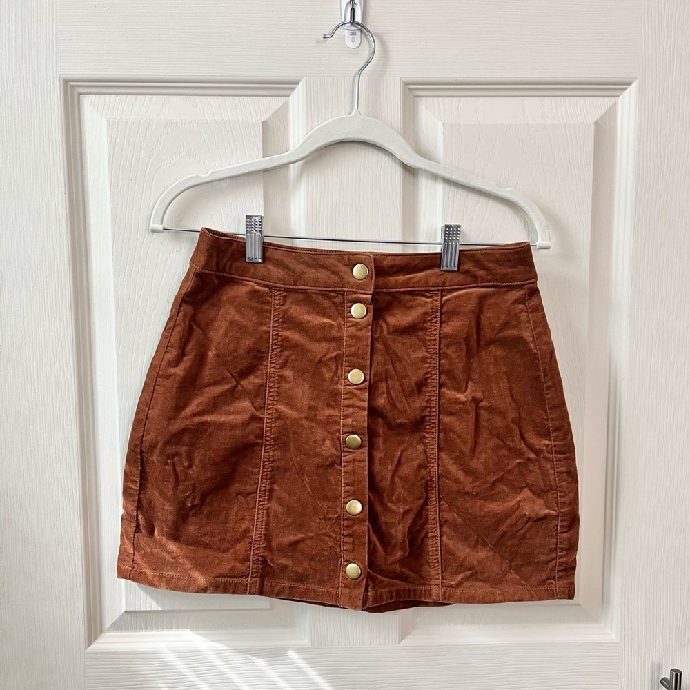 Brandy Melville Brown Mini Skirt